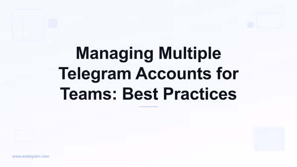 Card image for Managing Multiple Telegram Accounts for Teams: Best Practices