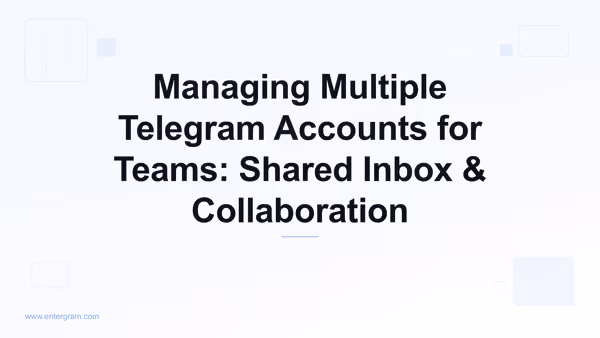 Card image for Managing Multiple Telegram Accounts for Teams: Shared Inbox & Collaboration