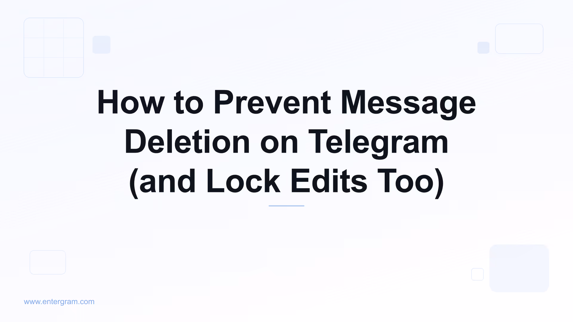 Telegram workspace setting that prevents team members from deleting or editing messages
