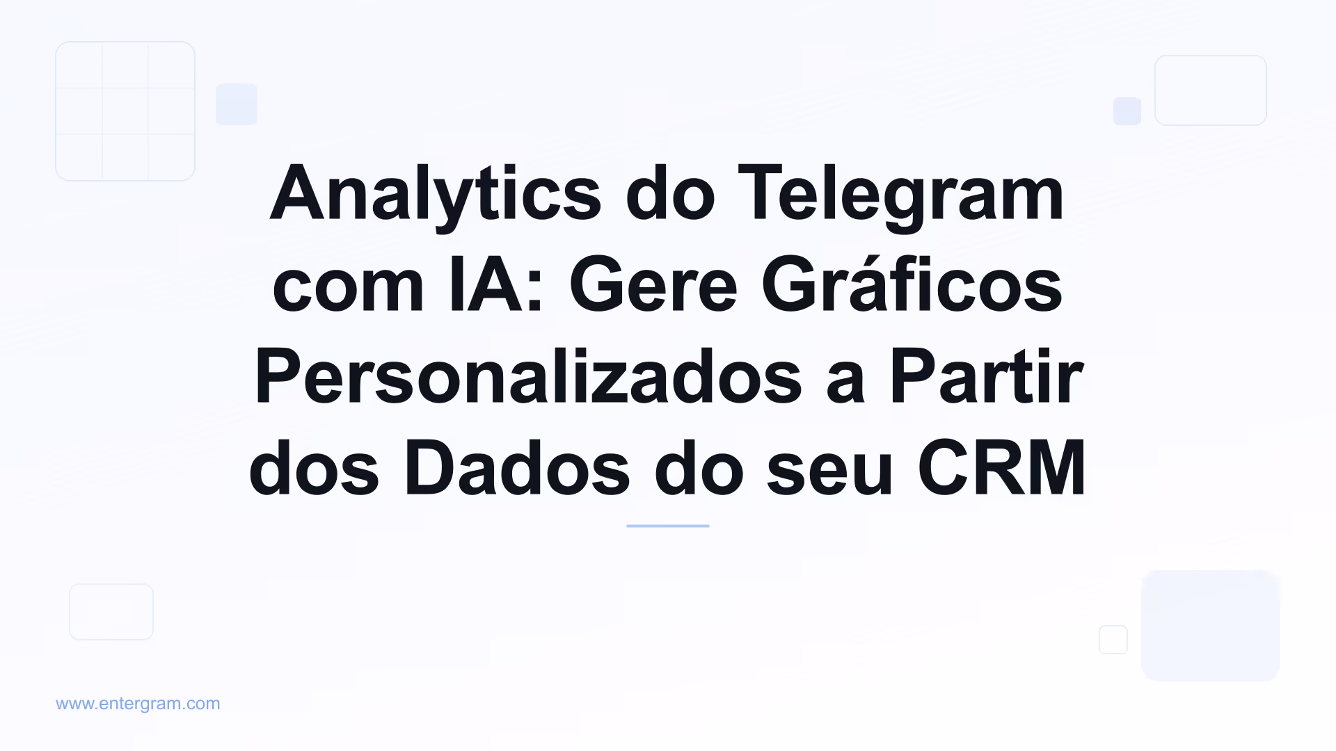 Painel de análises com IA gerando gráficos personalizados a partir de dados de CRM do Telegram