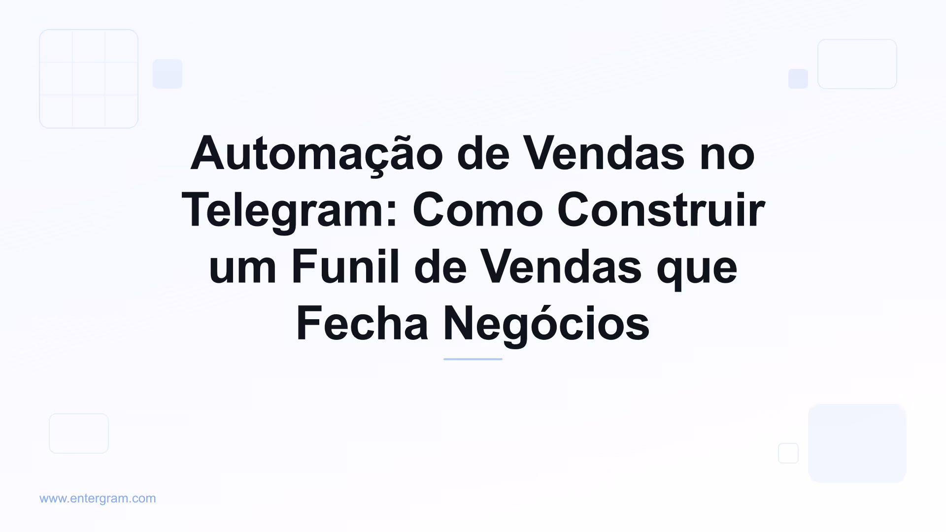 Imagem de card para o Guia de Funil de Automação de Vendas no Telegram