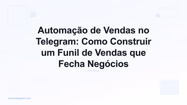 Imagem de card para o Guia de Funil de Automação de Vendas no Telegram
