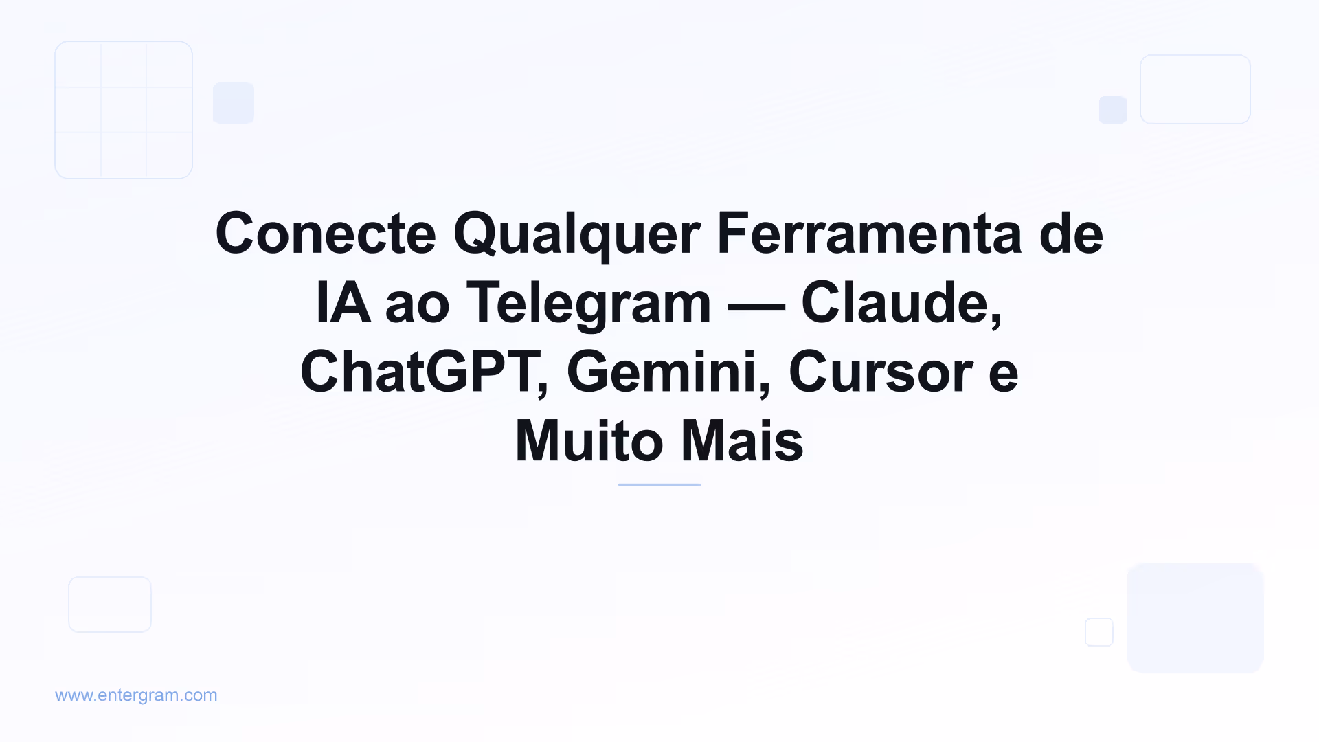 Conecte qualquer ferramenta de IA ao Telegram via MCP