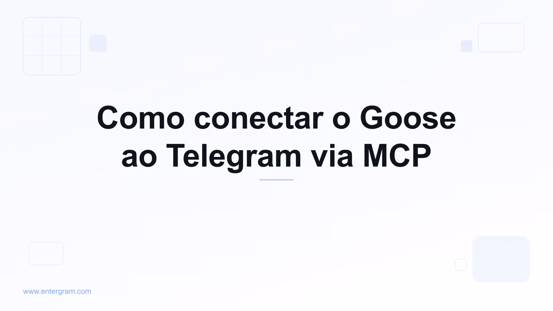 Conecte o Goose ao Telegram via MCP da Entergram