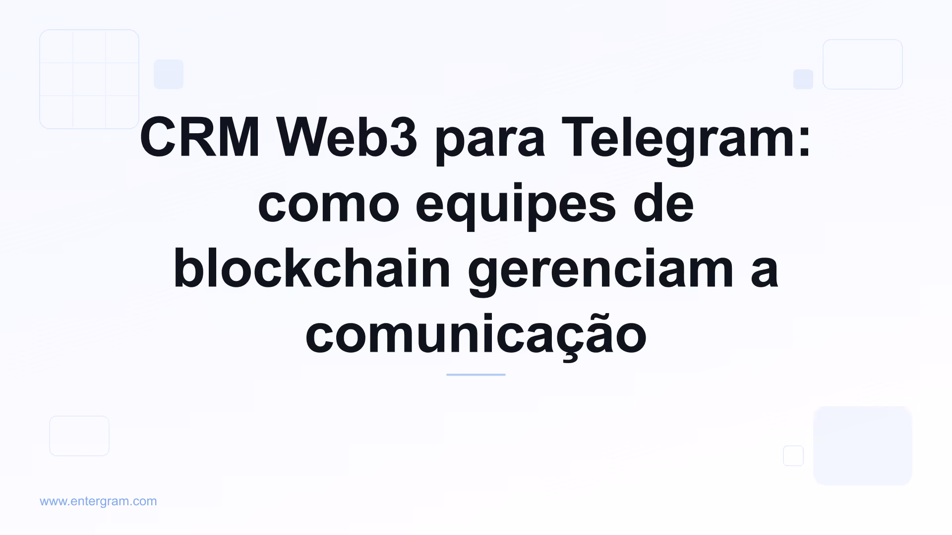 Imagem de capa para CRM Web3 para Telegram: como equipes de blockchain gerenciam a comunicação