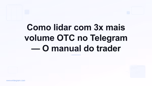 Imagem de capa para CRM de Telegram para traders P2P e OTC: lide com 3x mais volume sem perder o ritmo