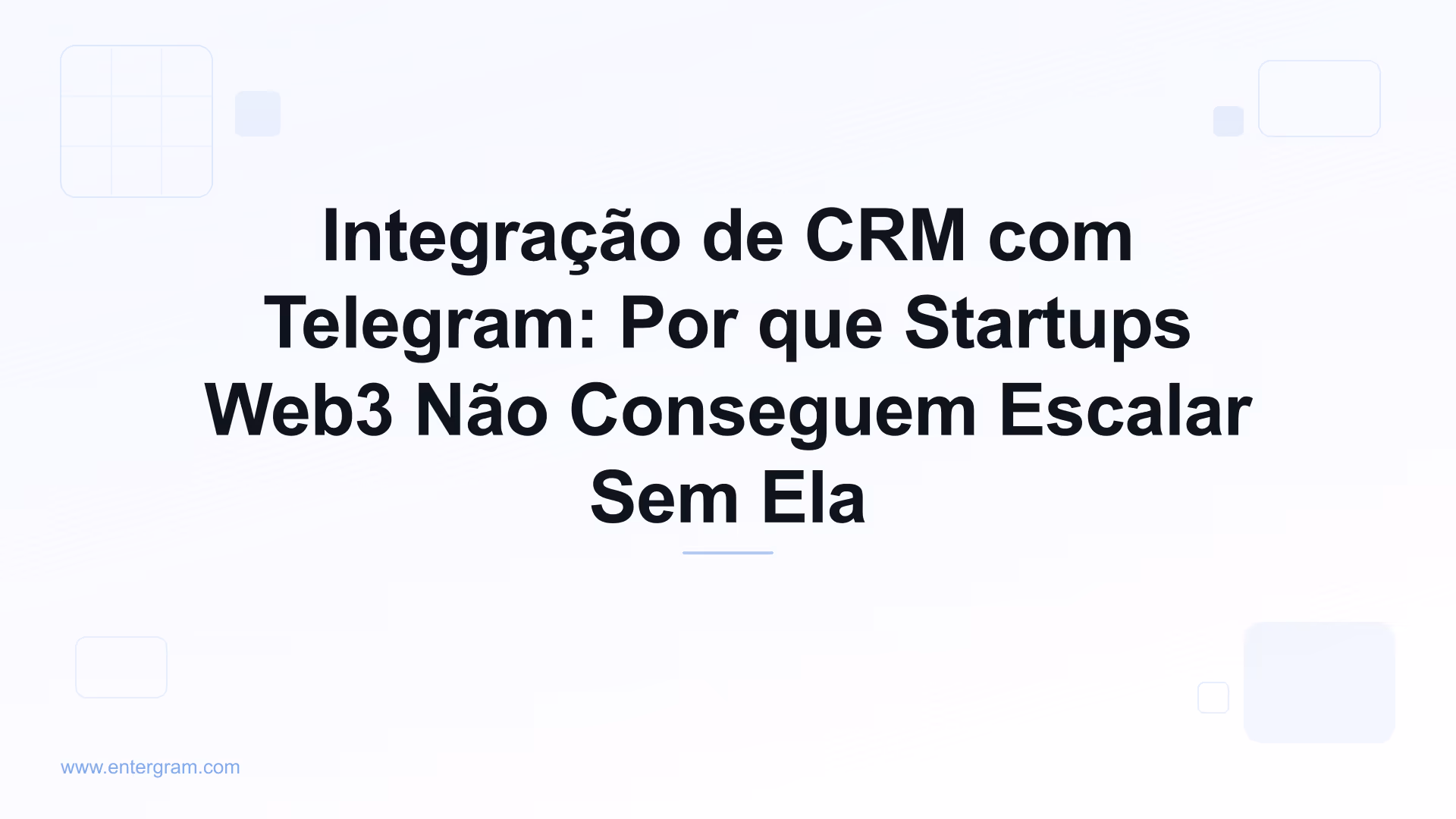 Imagem de capa para Integração de CRM com Telegram: Por que Startups Web3 Não Conseguem Escalar Sem Ela