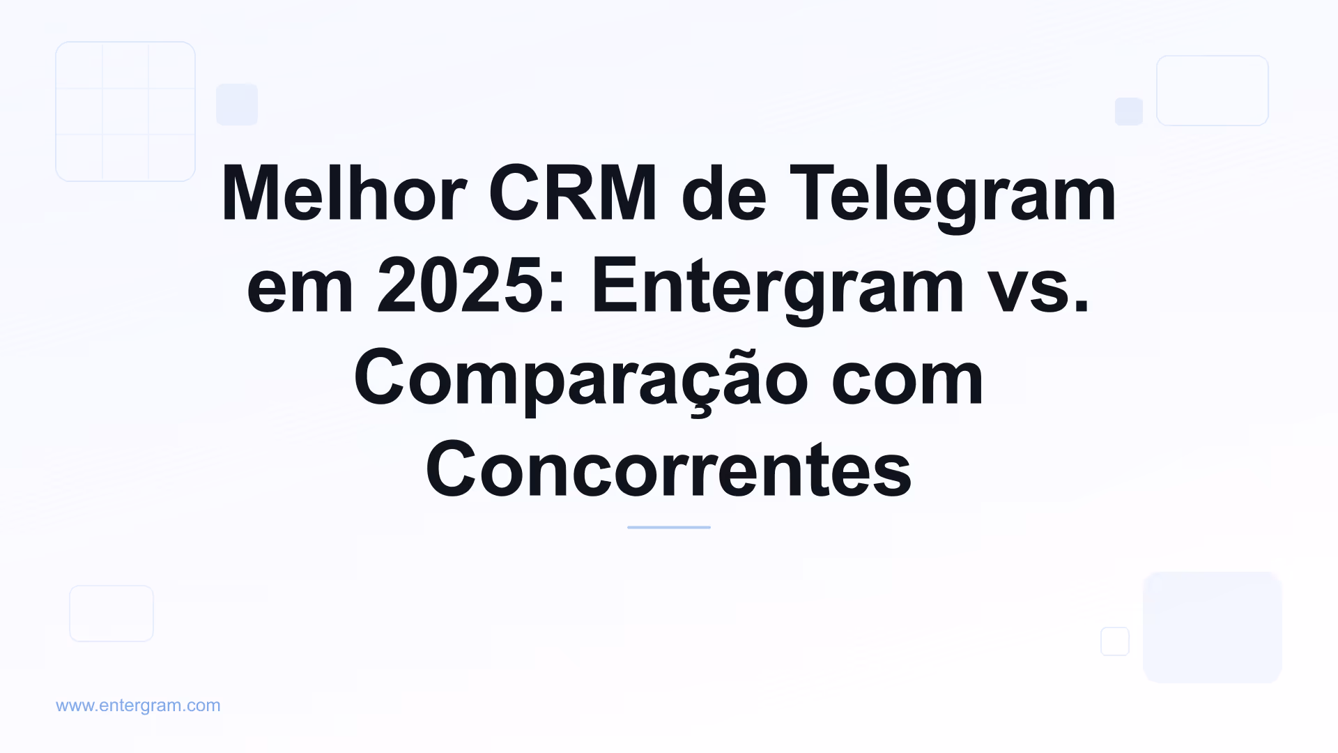 Imagem de card para Melhor CRM de Telegram em 2025: Entergram vs. Comparação com Concorrentes
