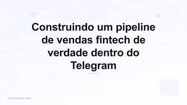 Imagem de card para CRM de Telegram para equipes de vendas de fintech: construa um pipeline de verdade sem sair do Telegram