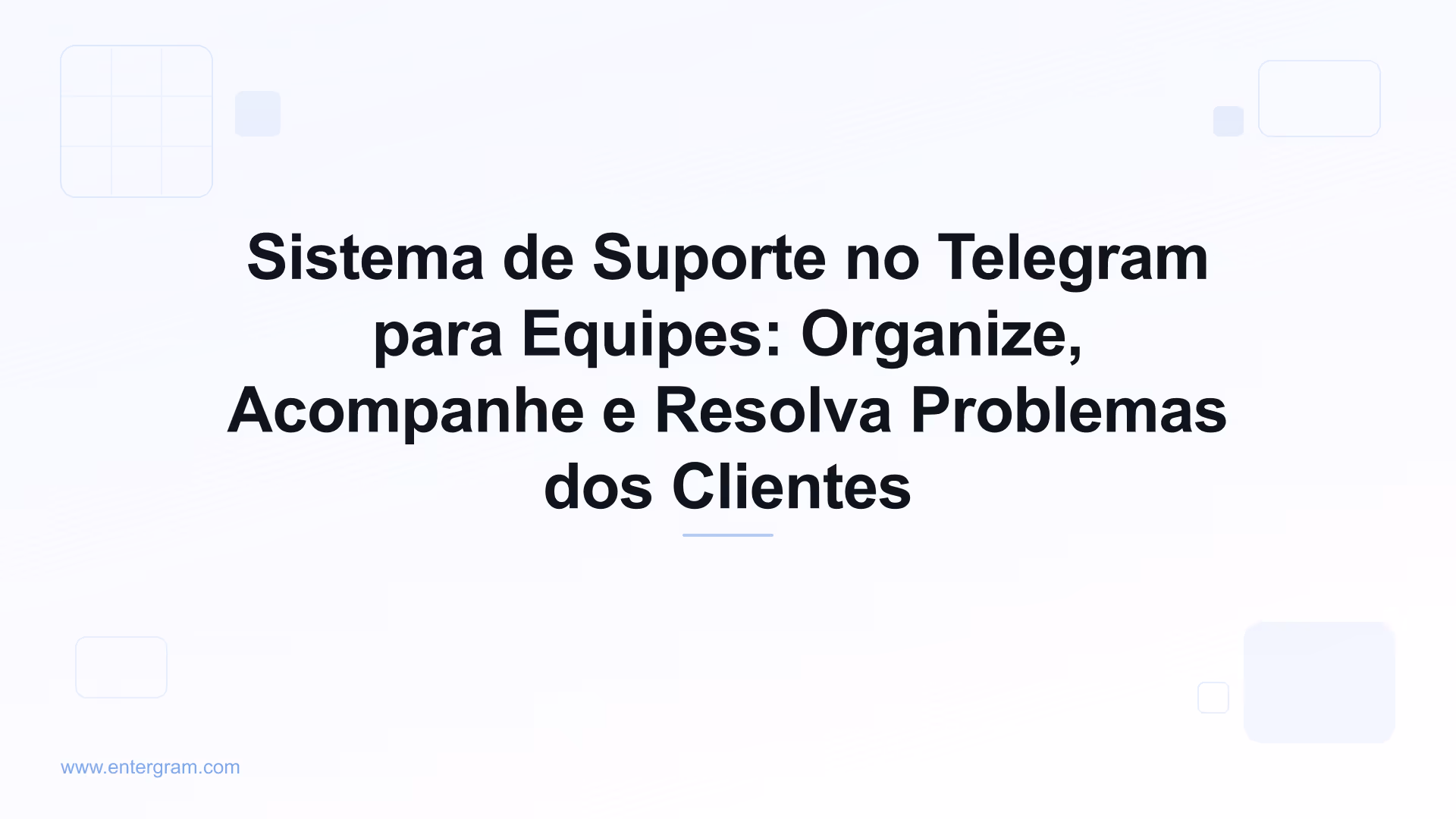 Imagem de capa para Sistema de Suporte no Telegram para Equipes