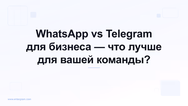 Сравнение WhatsApp и Telegram для бизнеса