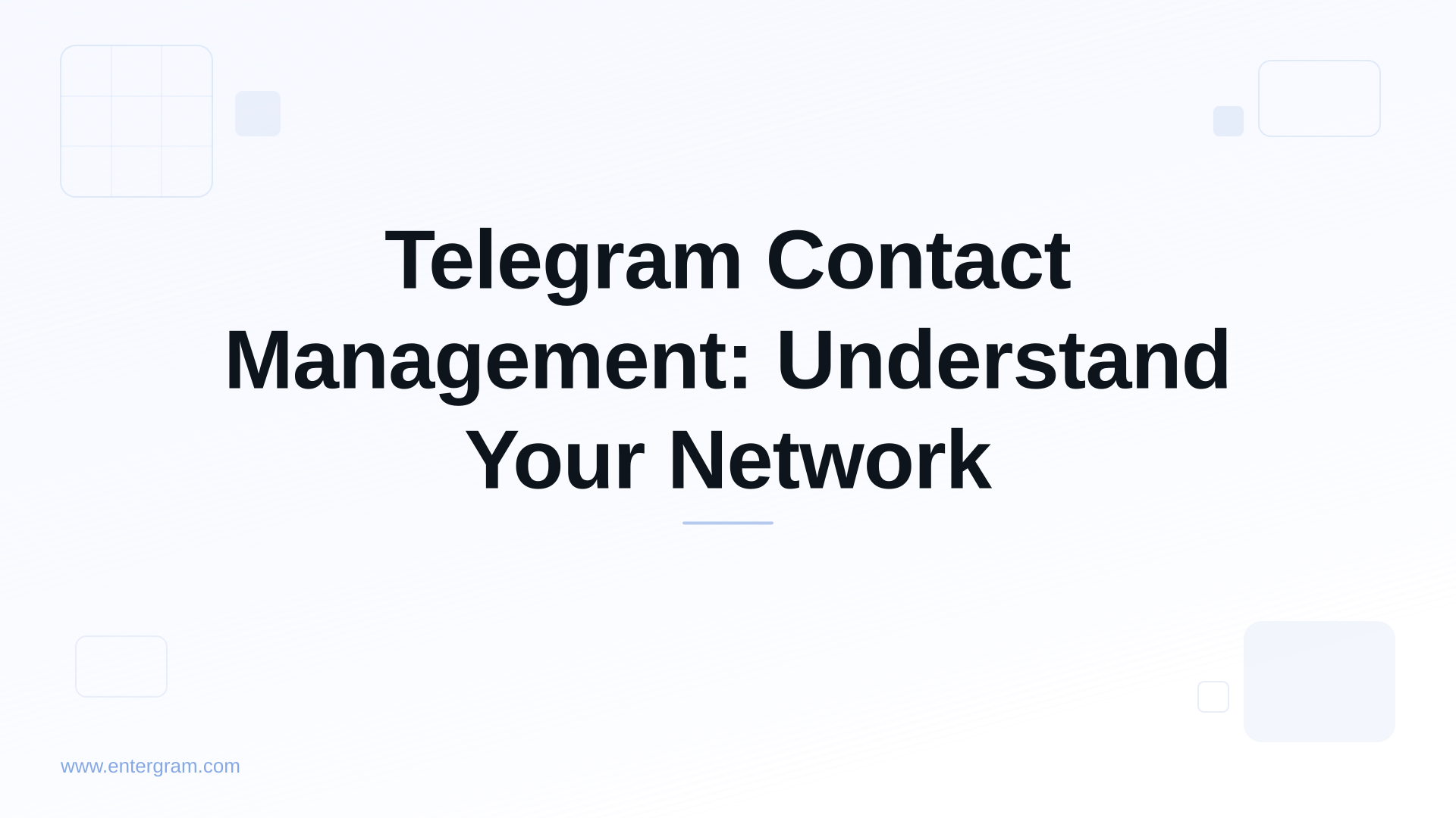 Card image for Telegram Contact Management: Understand Your Network