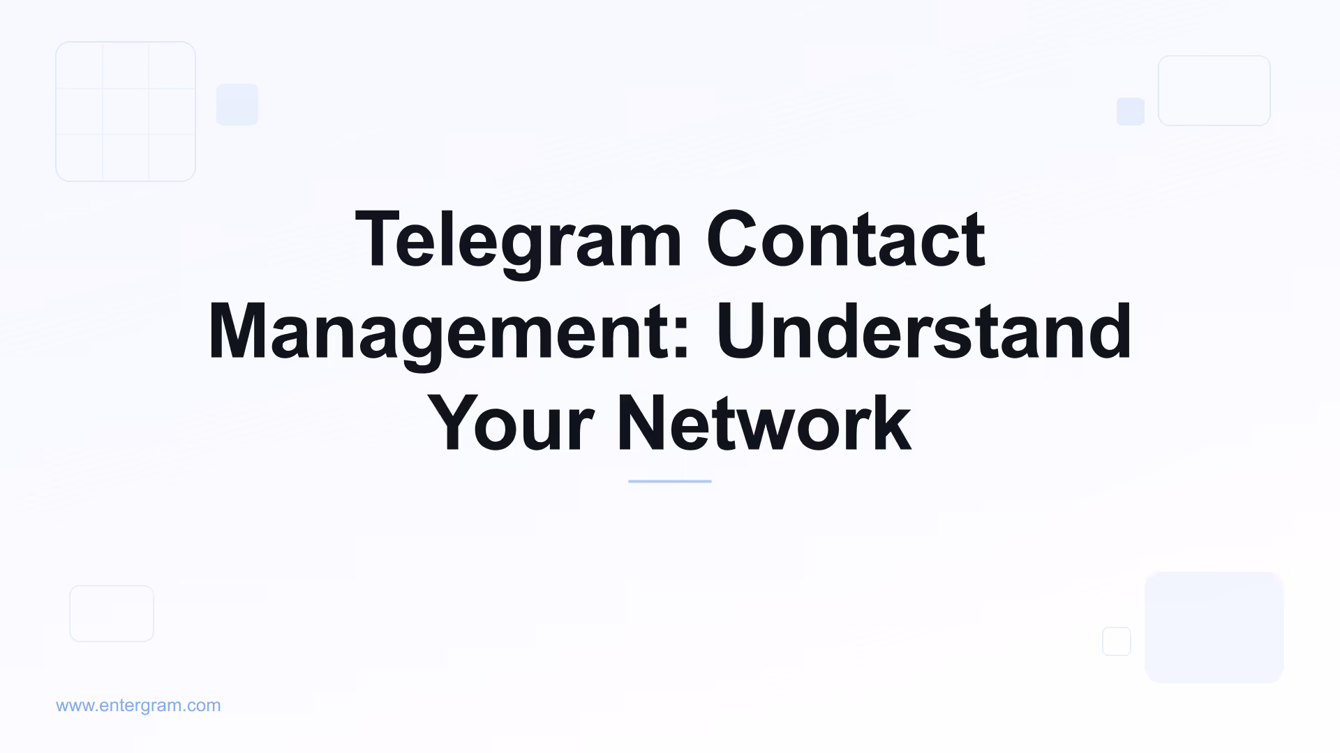 Card image for Telegram Contact Management: Understand Your Network