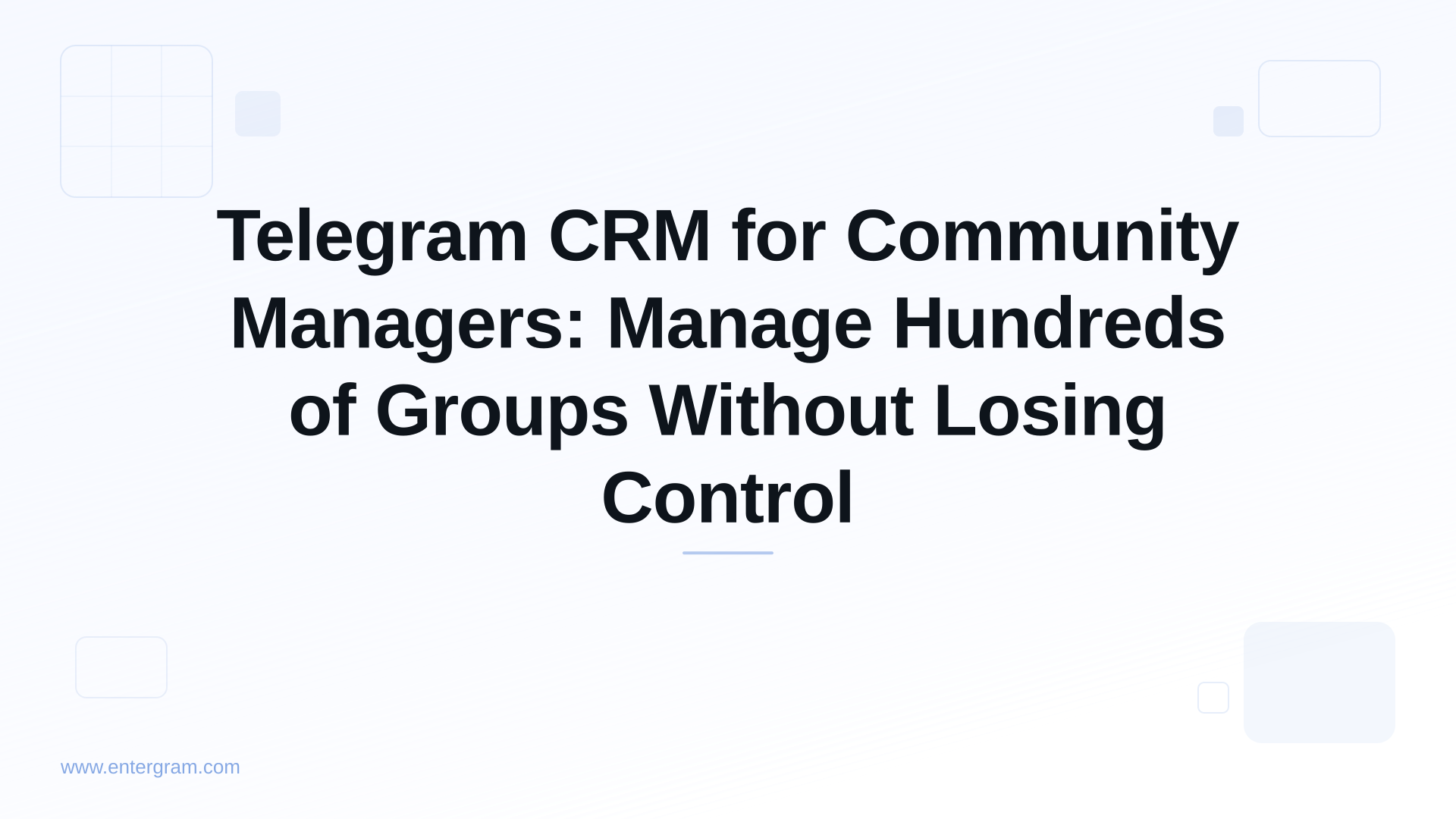 Card image for Telegram CRM for Community Managers: Manage Hundreds of Groups Without Losing Control