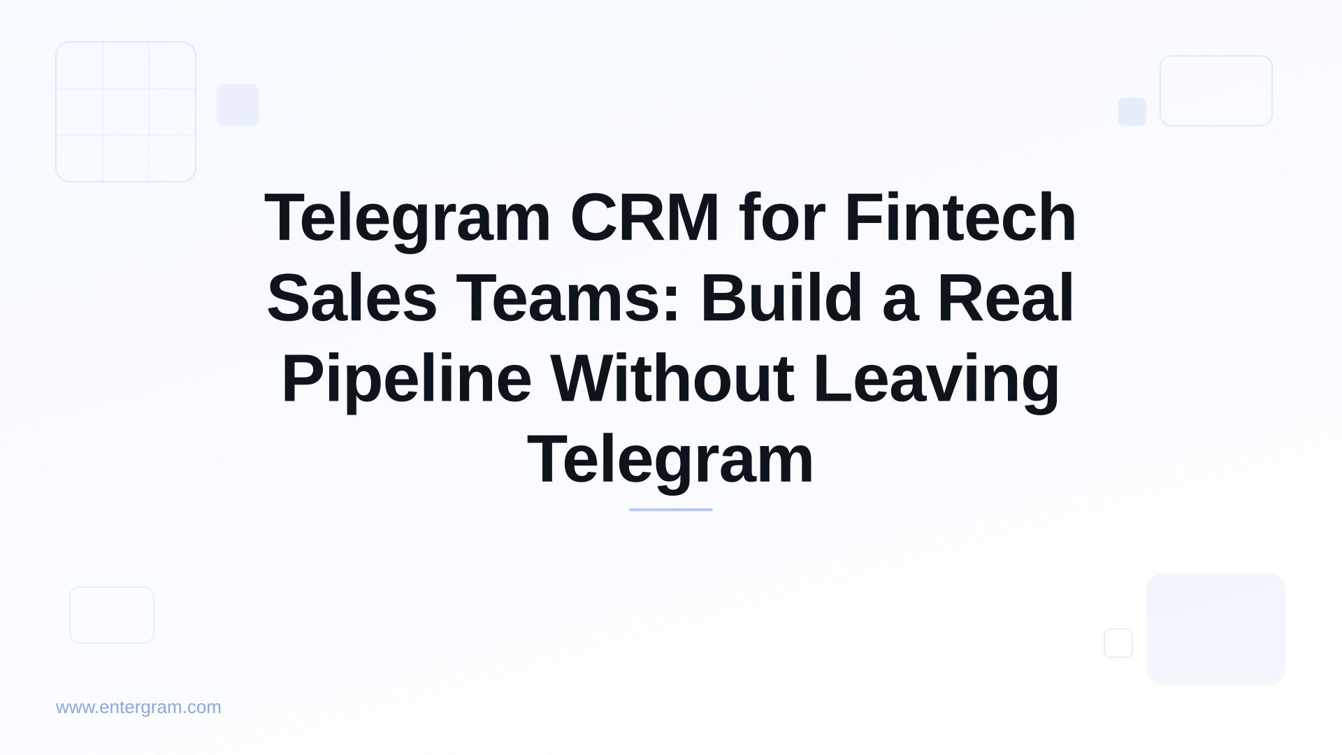 Card image for Telegram CRM for Fintech Sales Teams: Build a Real Pipeline Without Leaving Telegram