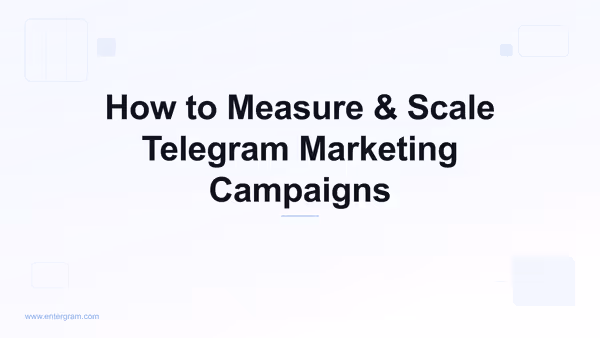 Card image for Telegram CRM for Marketing & Growth Teams: Measure, Optimize, and Scale Telegram Campaigns