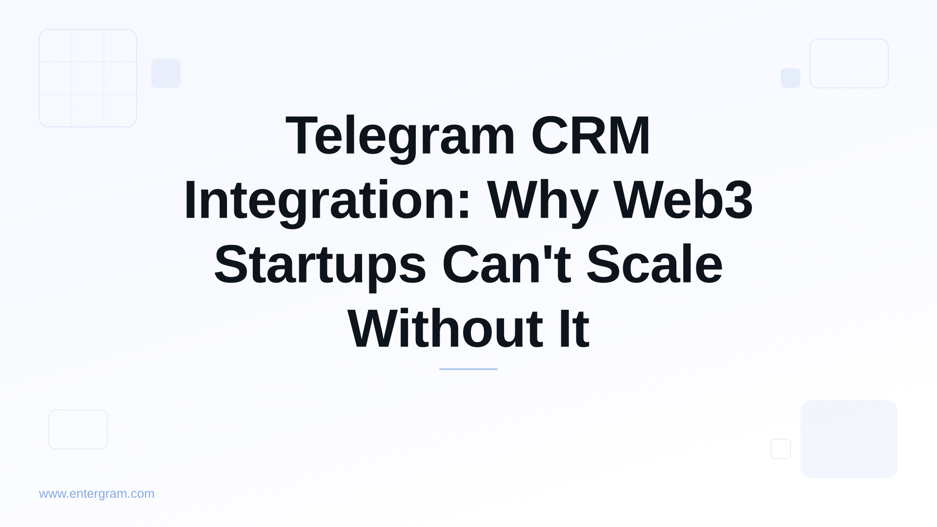 Card image for Telegram CRM Integration: Why Web3 Startups Can't Scale Without It