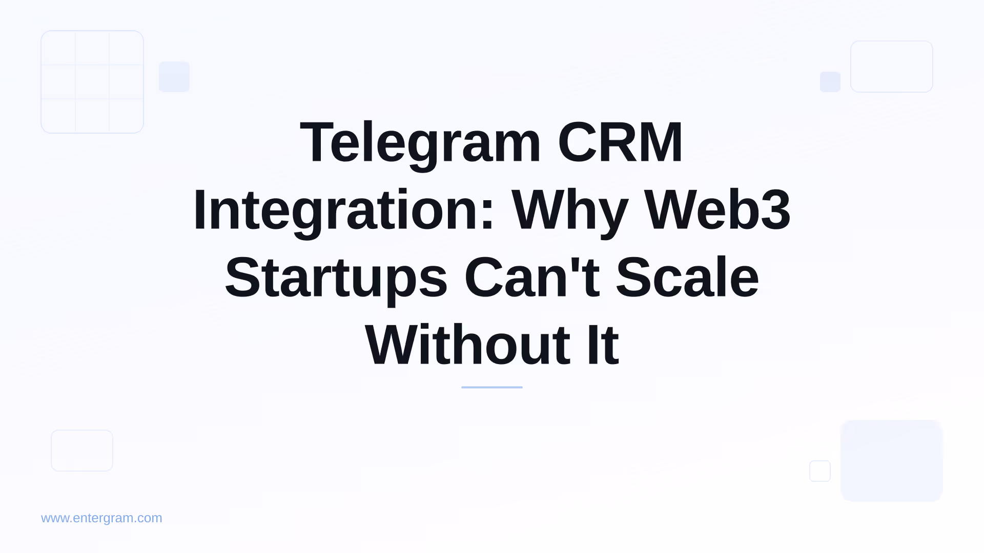 Card image for Telegram CRM Integration: Why Web3 Startups Can't Scale Without It