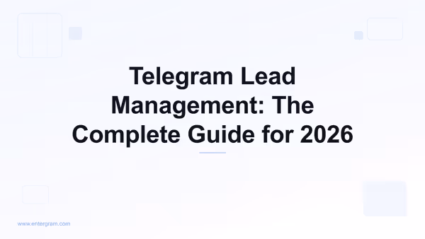 Card image for Telegram Lead Management Complete Guide