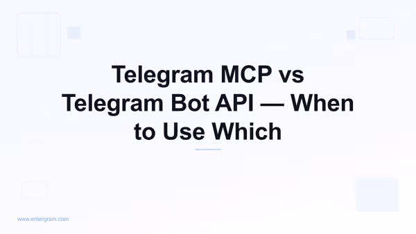 Telegram MCP vs Bot API comparison