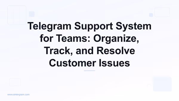 Card image for Telegram Support System for Teams