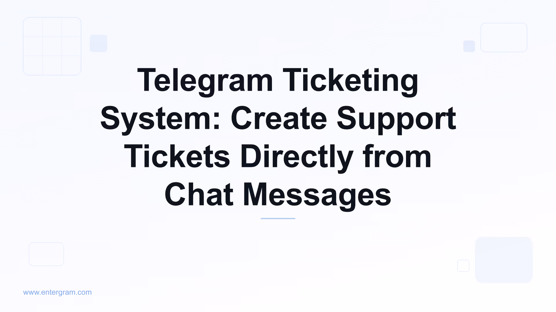 Telegram ticketing system creating support tickets from chat messages