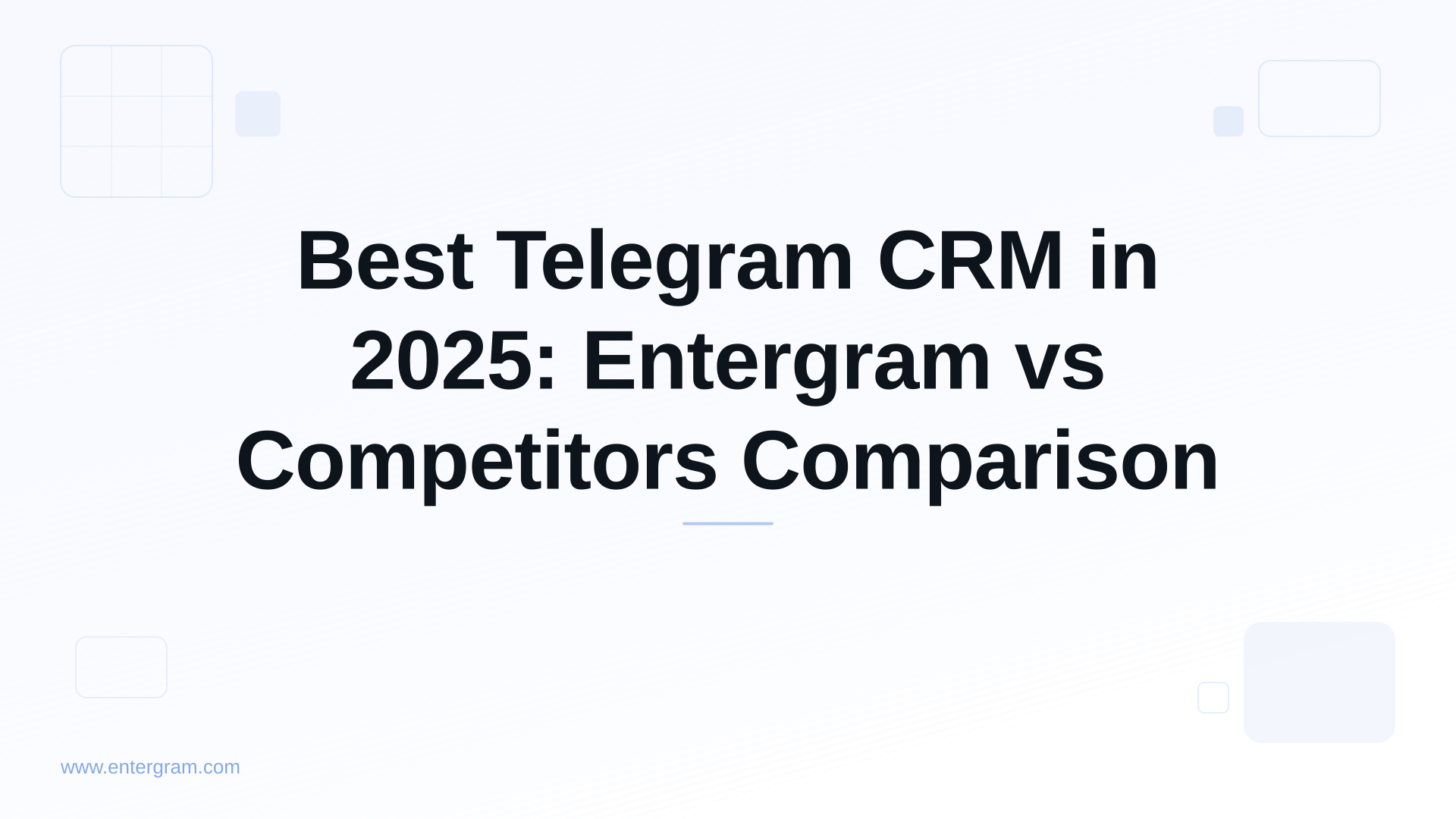 Card image for Best Telegram CRM in 2025: Entergram vs Competitors Comparison