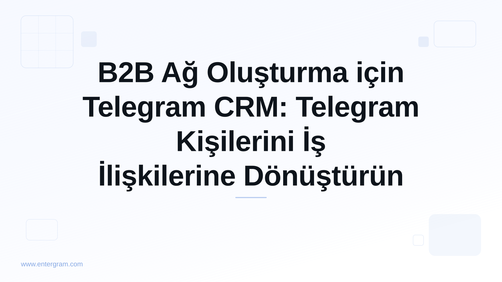 Card image for B2B Ağ Oluşturma için Telegram CRM: Telegram Kişilerini İş İlişkilerine Dönüştürün