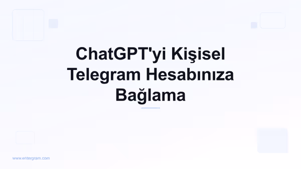 ChatGPT'yi MCP aracılığıyla kişisel Telegram hesabına bağlama
