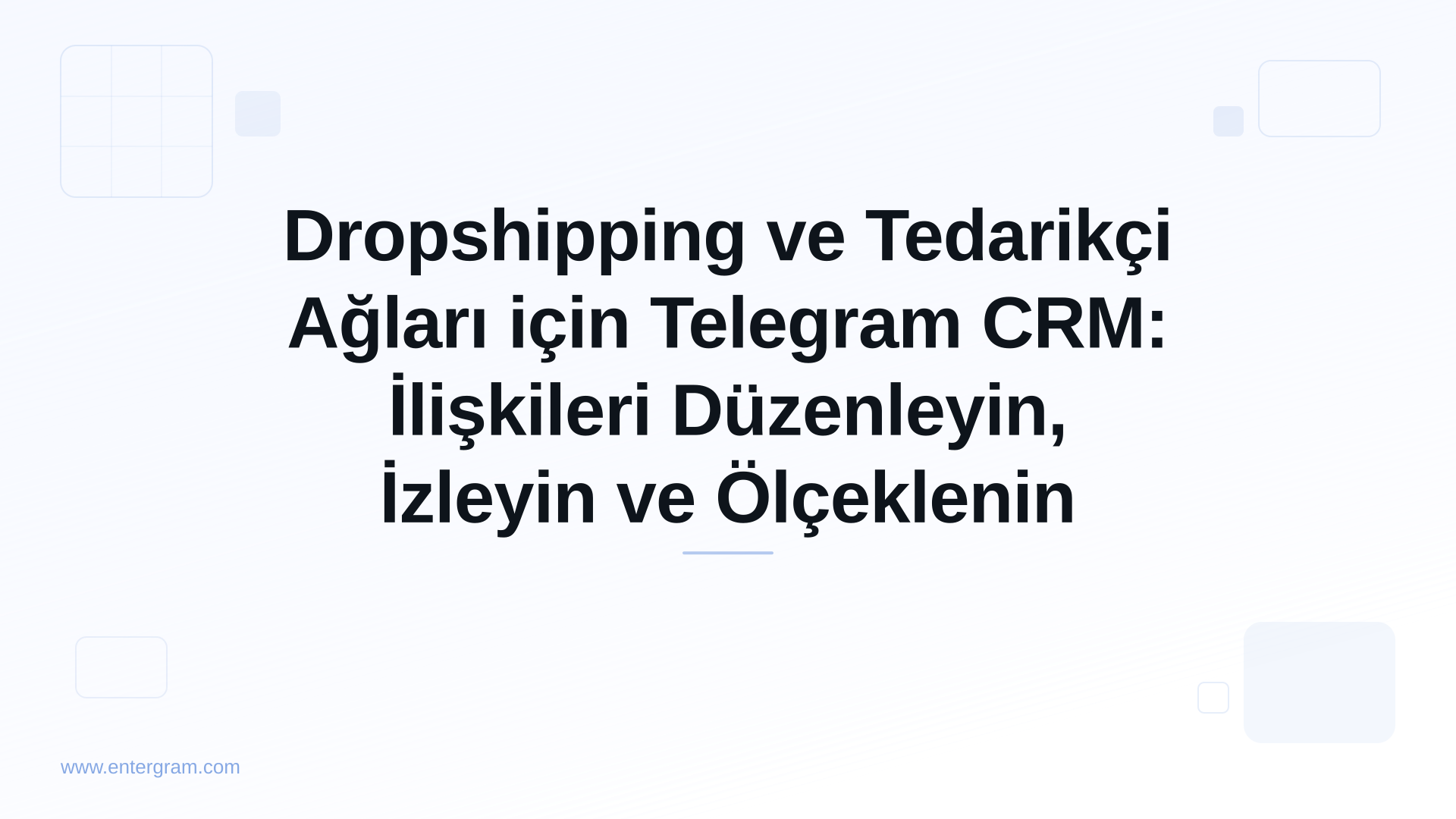 Card image for Dropshipping ve Tedarikçi Ağları için Telegram CRM: İlişkileri Düzenleyin, İzleyin ve Ölçeklenin