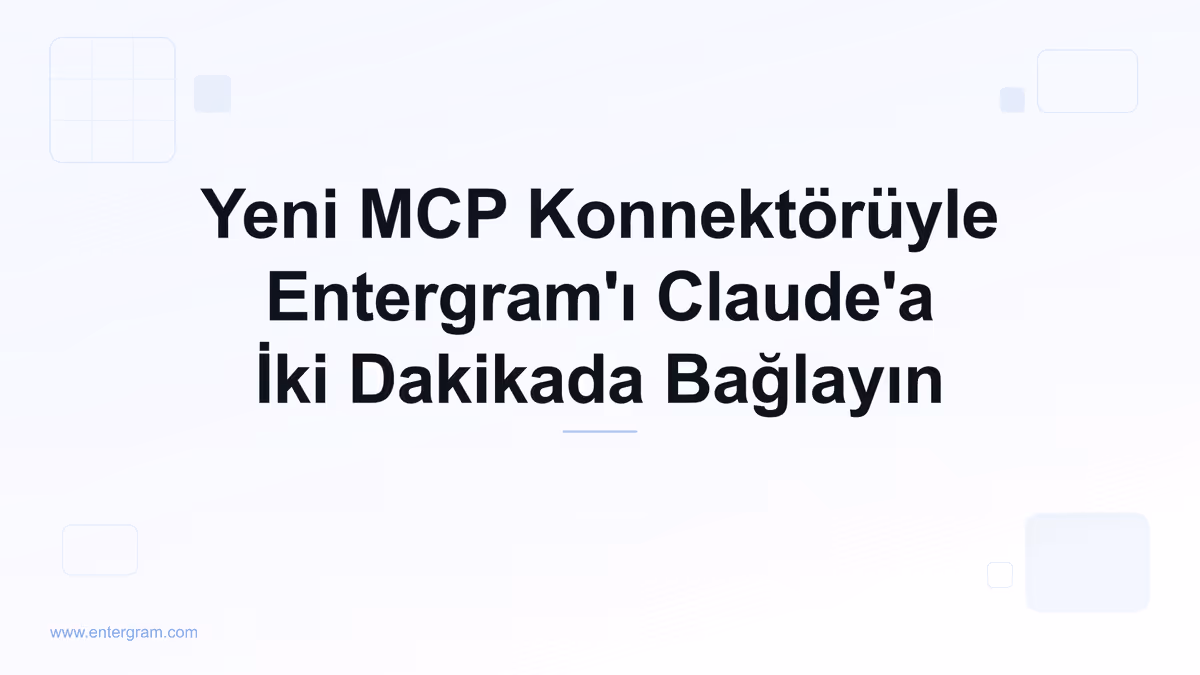 Kişisel Telegram hesabınızı Entergram MCP ile Claude'a bağlayın