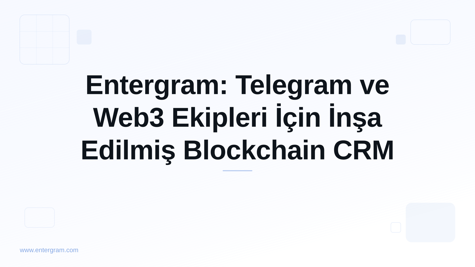 Card image for Entergram: Telegram ve Web3 Ekipleri İçin İnşa Edilmiş Blockchain CRM