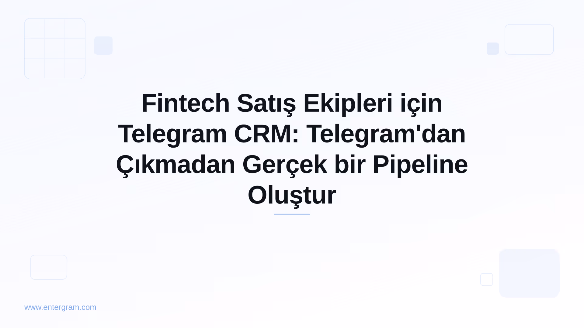 Card image for Fintech Satış Ekipleri için Telegram CRM: Telegram'dan Çıkmadan Gerçek bir Pipeline Oluştur