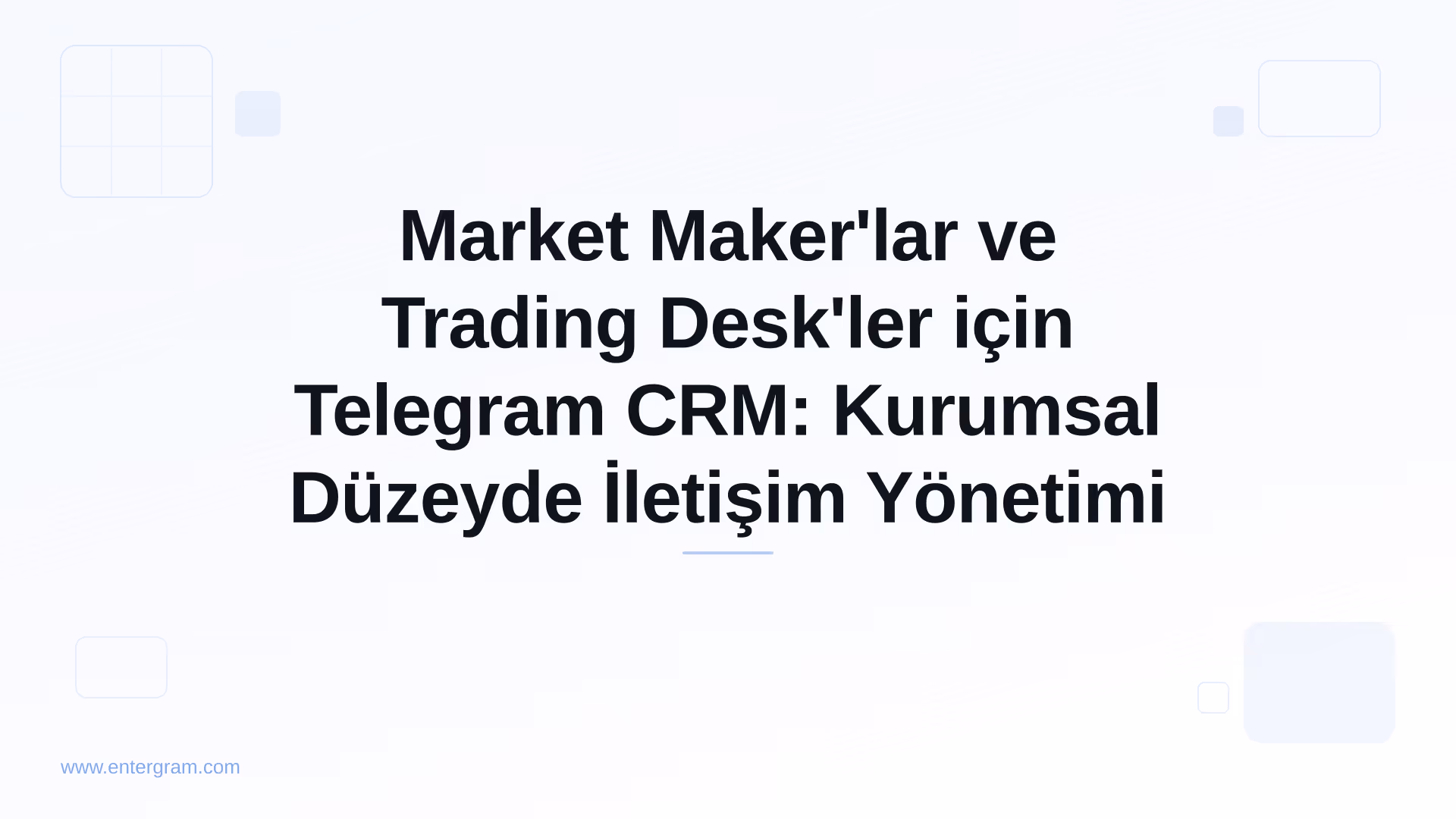 Card image for Market Maker'lar ve Trading Desk'ler için Telegram CRM: Kurumsal Düzeyde İletişim Yönetimi