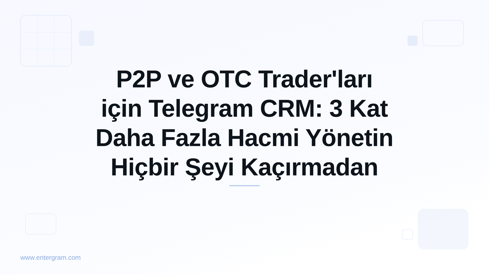 Card image for P2P ve OTC Trader'ları için Telegram CRM: 3 Kat Daha Fazla Hacmi Yönetin Hiçbir Şeyi Kaçırmadan