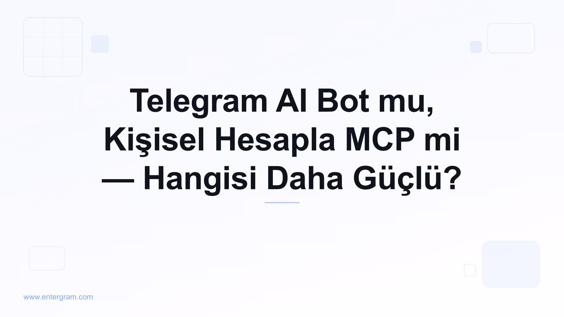 Telegram AI bot ile MCP üzerinden kişisel hesap karşılaştırması