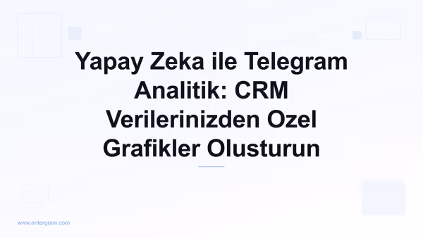 Telegram CRM verilerinden ozel grafikler olusturan AI destekli analitik panosu