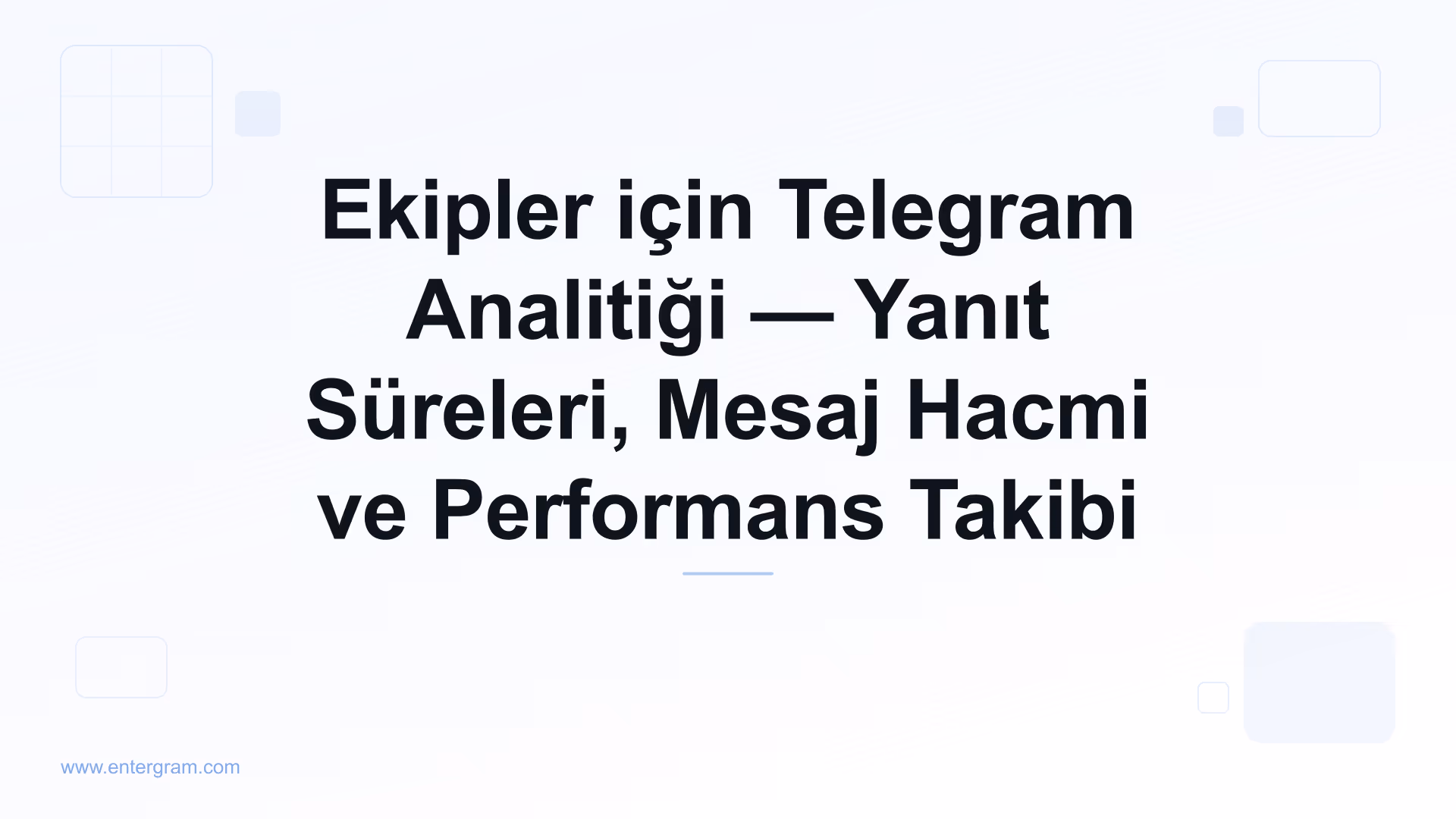 Ekipler için Telegram analitik panosu