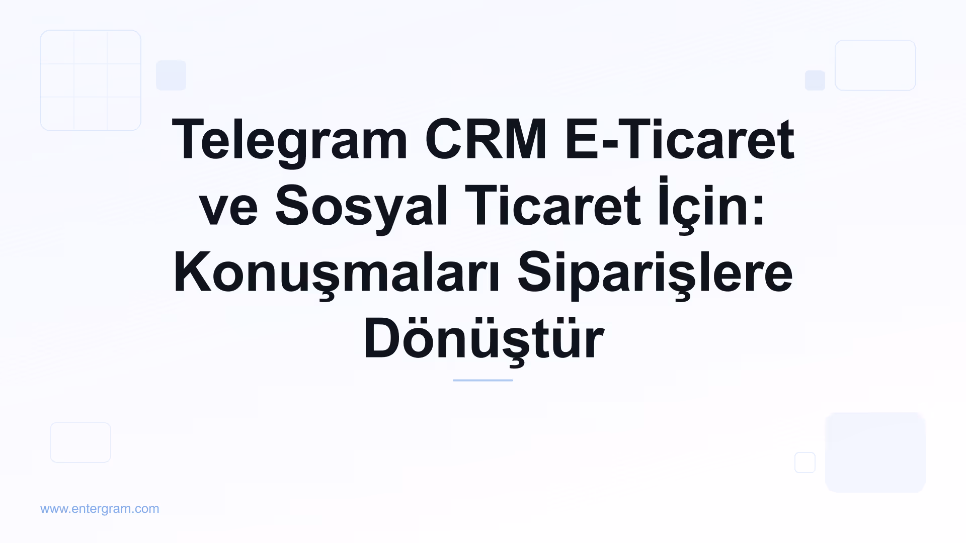 Card image for Telegram CRM E-Ticaret ve Sosyal Ticaret İçin: Konuşmaları Siparişlere Dönüştür