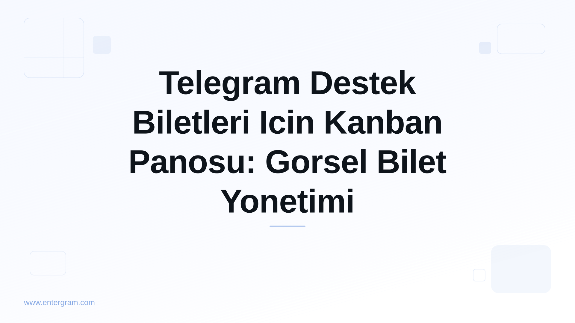 Telegram destek biletlerini yonetmek icin Kanban panosu gorunumu