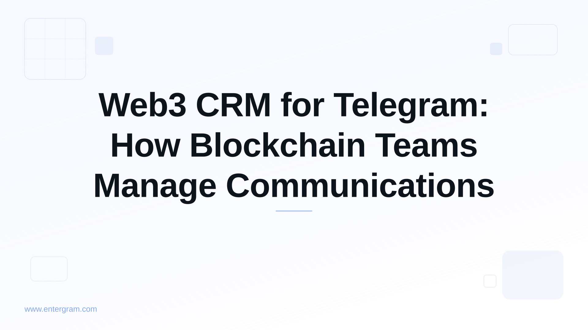 Card image for Web3 CRM for Telegram: How Blockchain Teams Manage Communications
