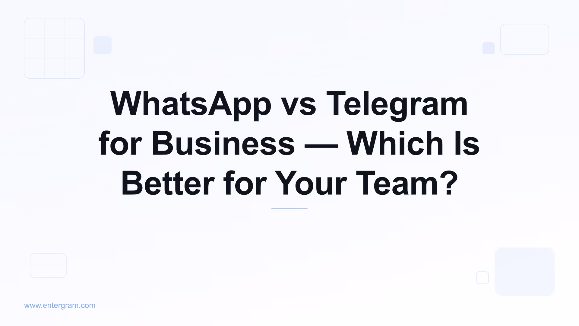 WhatsApp vs Telegram for business comparison