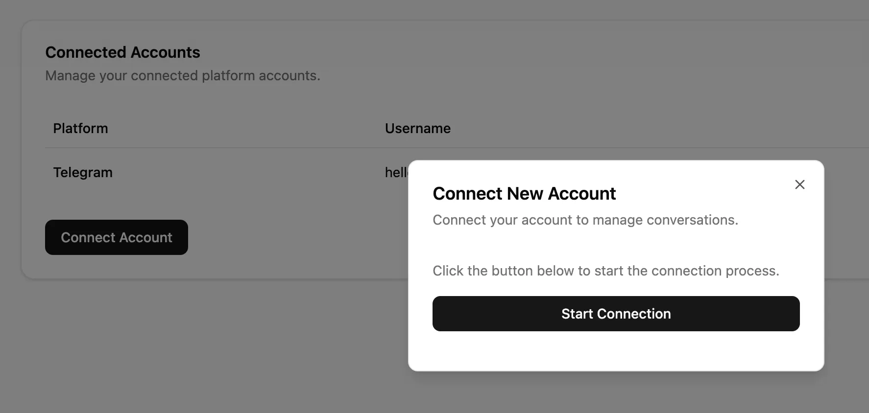 connect multiple telegram accounts into a CRM with Entegram