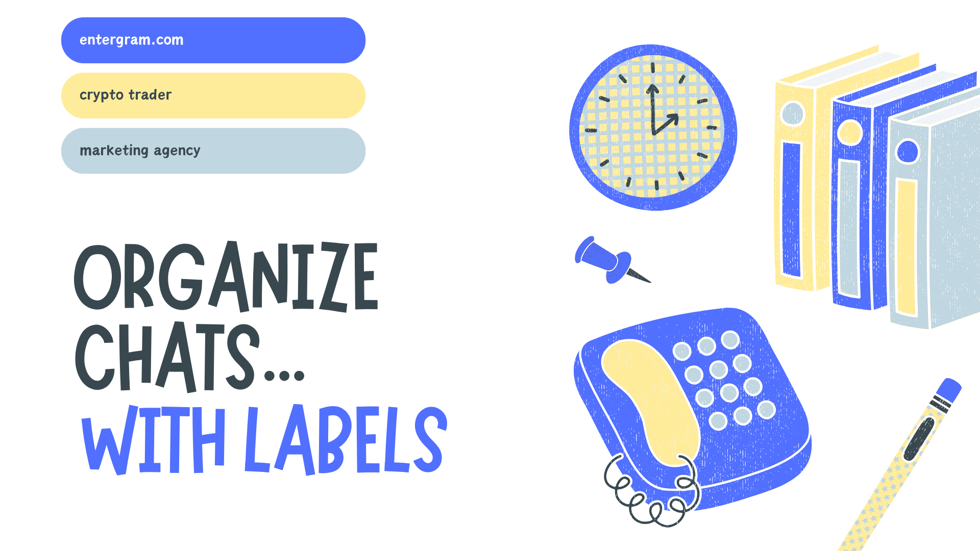 Entergram CRM Chats table with custom columns and tags applied to conversations