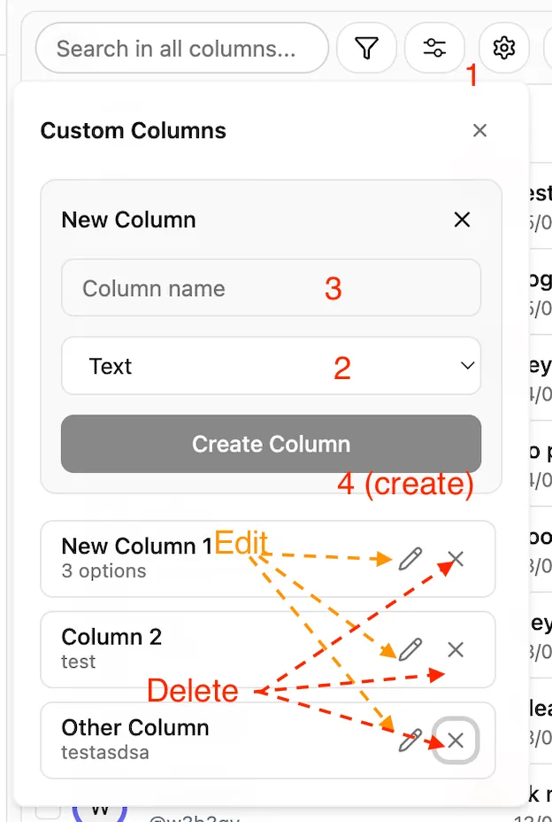 Create Custom Columns for Telegram CRM